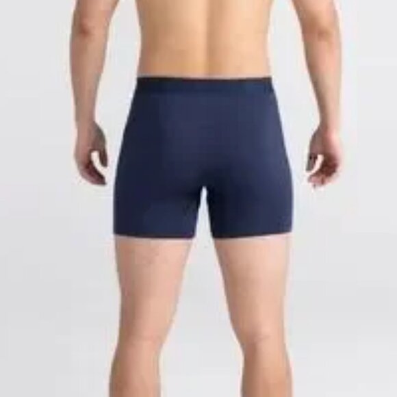 SAXX Ultra Super Soft Stretch Boxer Brief BallPark Pouch Navy Blue L and XXL - Picture 2 of 14